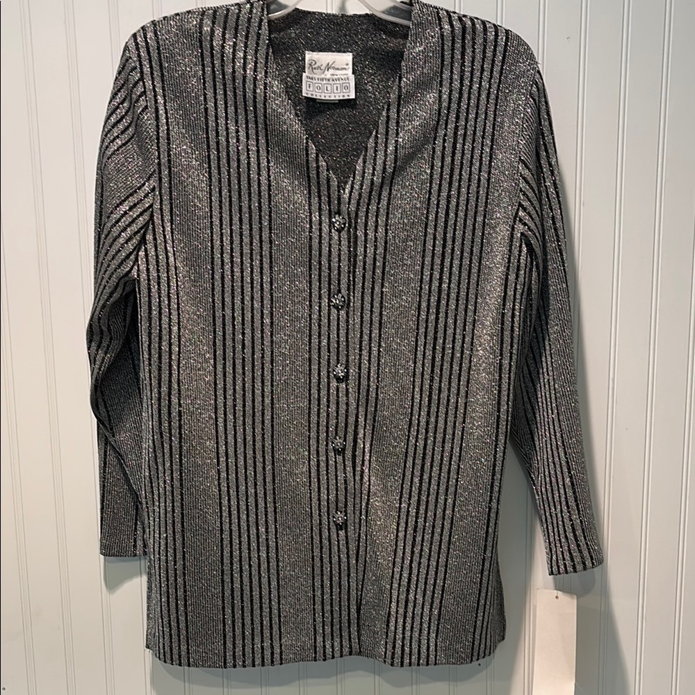 NWT Ruth Norman Saks Fifth Avenue Vintage Top/Jacket Size L